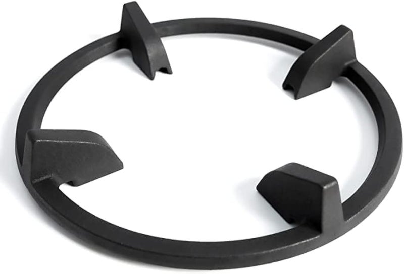 Grillflame Wok Ring, 9 Inch Wok Support Ring Gas Stove Cast Iron Non Slip Gas Stove Top Burner Rings Wok Pan Stand Holder Gas Range Replacement Parts for GE, KitchenAid, Samsung, Whirlpool, Kenmore, Frigidaire - Image 1